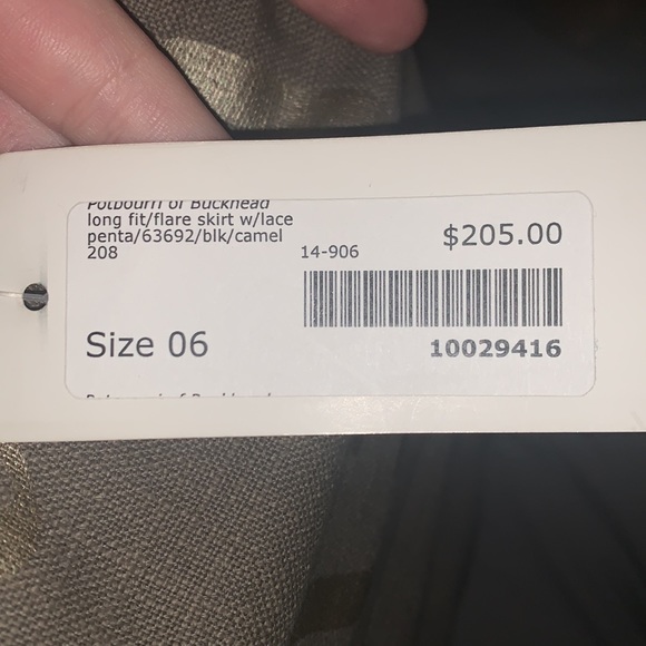 NWT Vintage Woolen Striped Midi Skirt - Picture 4 of 4